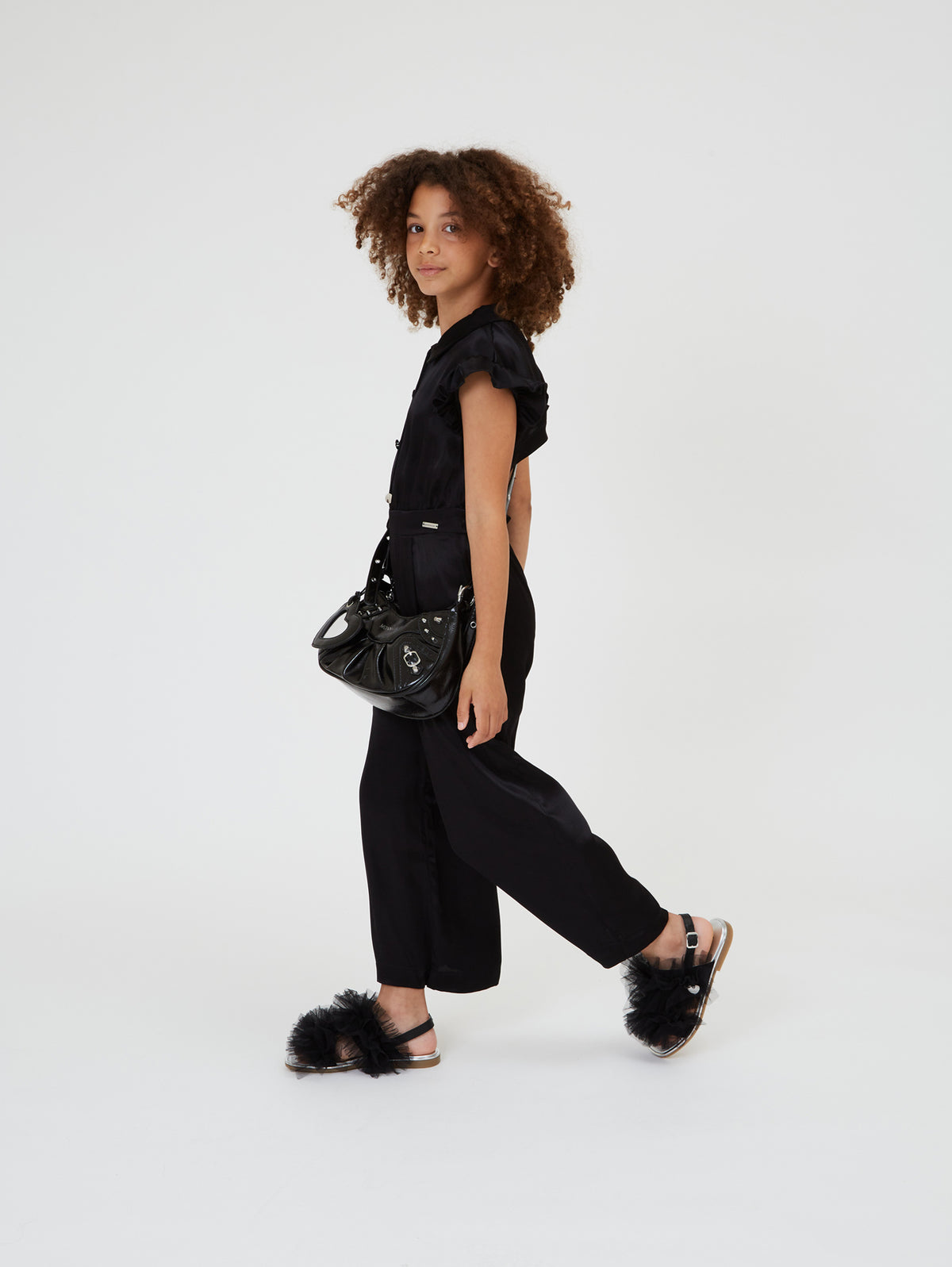 Sandali con rouche tulle