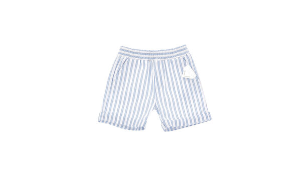 Bermudas aus Seersucker-Gewebe