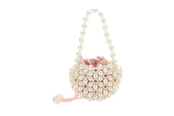 Handbag with pearls