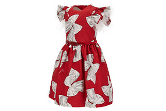 Maxi bows Mikado dress