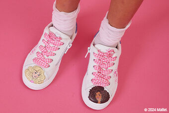 Barbie bicast leather sneakers