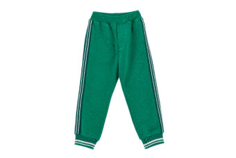 Fleece joggers with coloured bands
