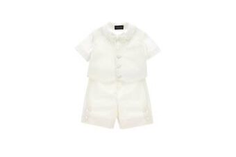 Three-piece ceremony suit in ultra-fine satin