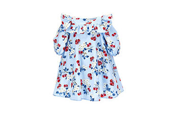 High-waisted poplin dress
