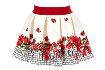 Floral neoprene skirt