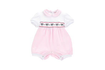 Maxilogomania two-tone cotton romper