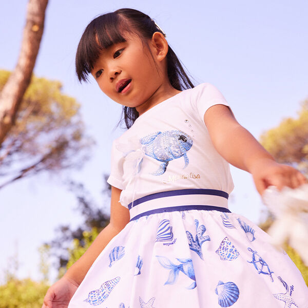 Dress MONNALISA Kids color Blue