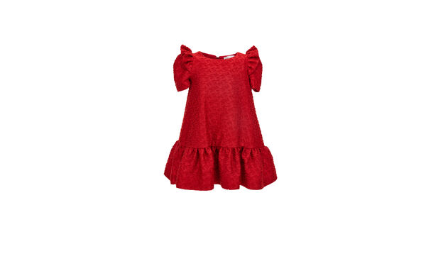 Quilted lurex dress with logo