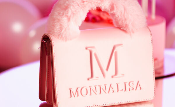 Borsa tessuto spalmato e peluche