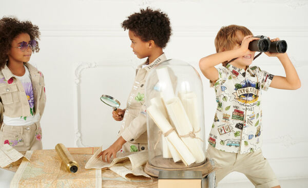 Сорочка из поплина для мальчика