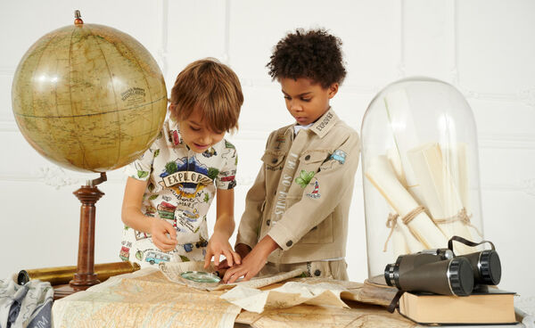 Хлопчатобумажная куртка с принтом