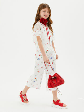 Ботанические атласные брюки