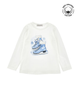 T-shirt cotone organico stampa pattini