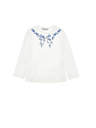 Long sleeve bow T-shirt