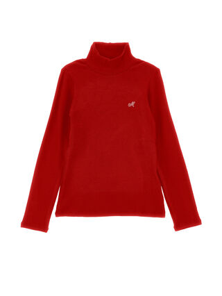 Ribbed monogram turtleneck