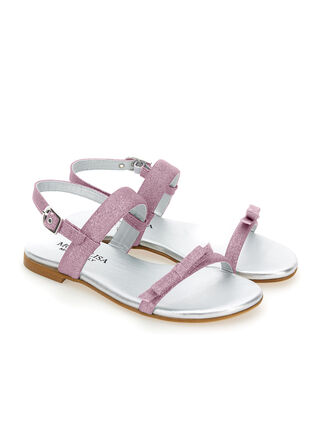 Fine glitter sandals