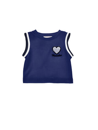 Piquet tennis style tank top