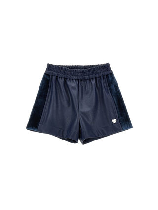 Coated fabric Bermuda shorts