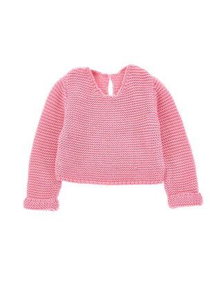 Wool knit pullover