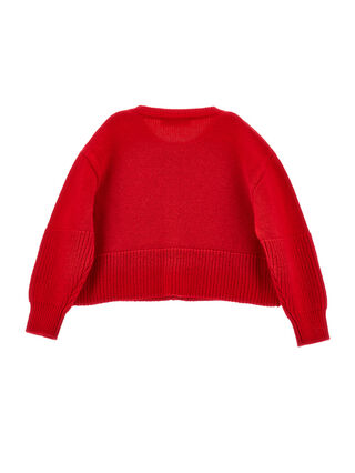 Heart motif cardigan