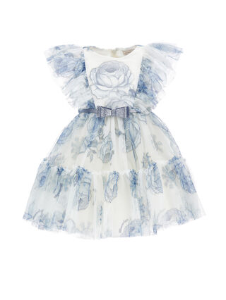 Tüllkleid mit Eisrosen