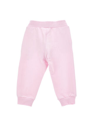 Jogginghose aus Stretch-Sweatsstoff mit Blume