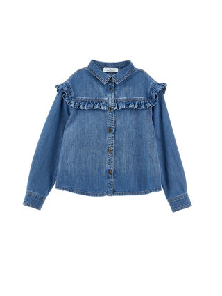 Рубашка с оборками и вышивкой