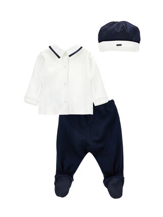 Complete jumpsuit with bow