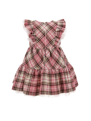 Tartan twill pinafore