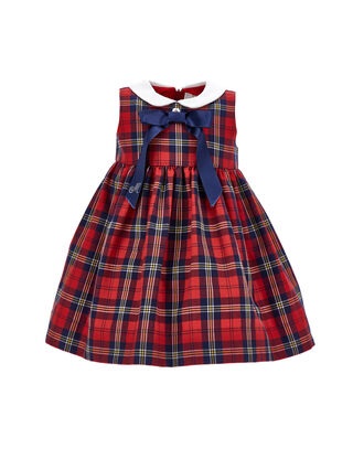 Платье в клетку Glam Bow