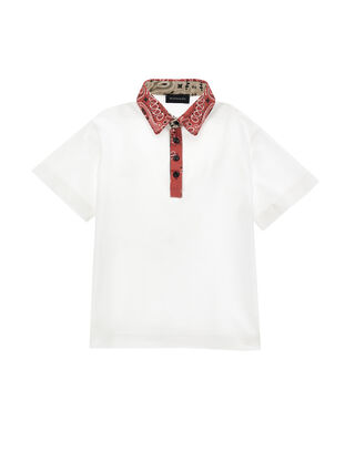 Paisley piqué T-shirt