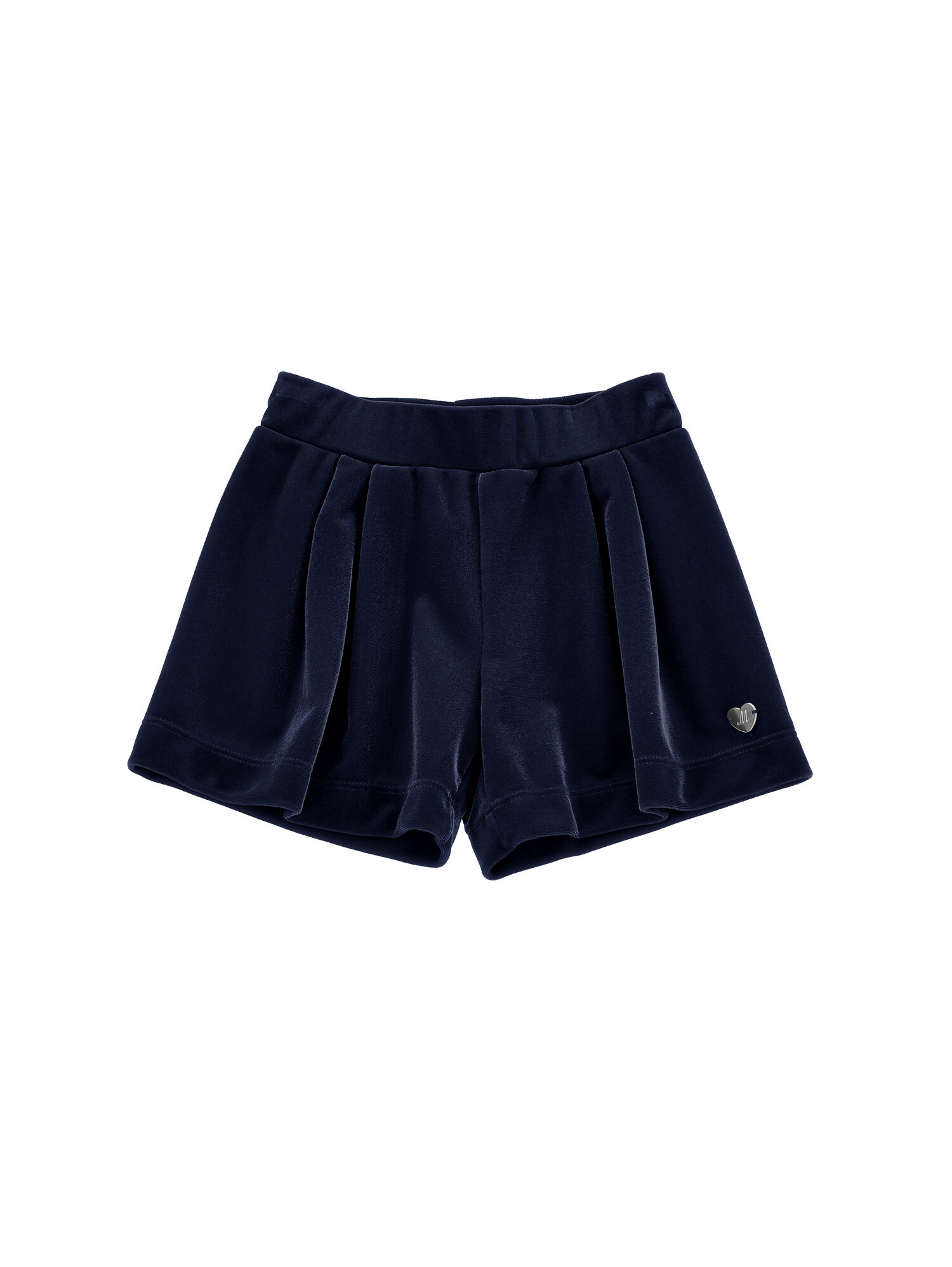 Navy blue velvet shorts sales