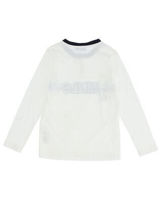 Jersey T-shirt with mnls print