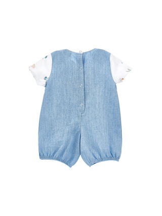 Lion dungarees romper