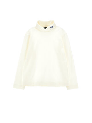 Cotton turtleneck with logo