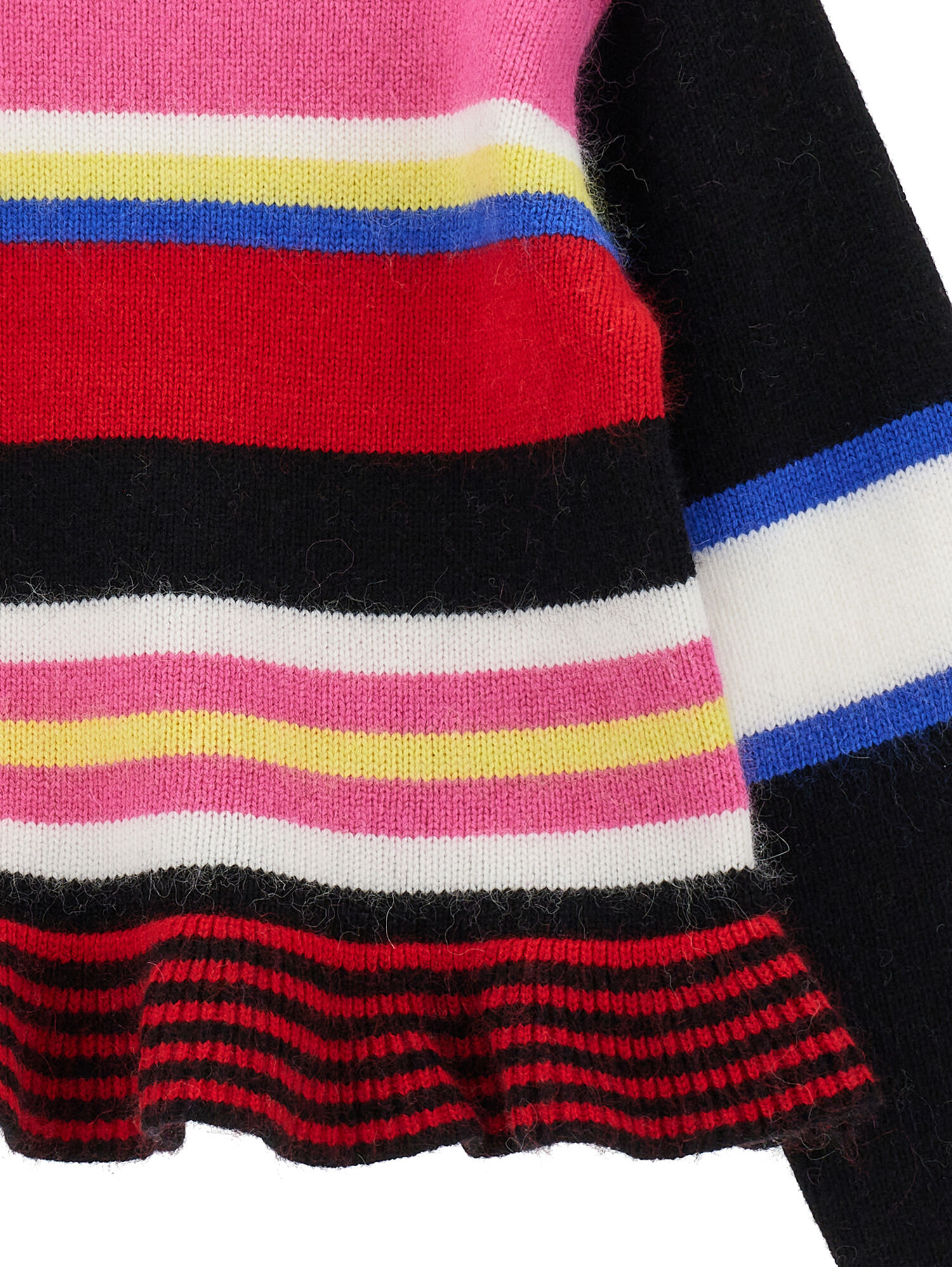Ribbed multicolor striped sweater new arrivals