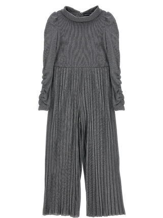 Plissé glitter jumpsuit