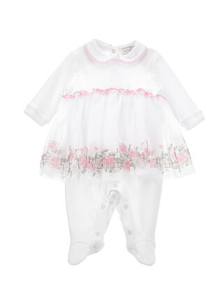 Floral tutu cotton playsuit