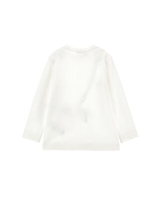 Cotton T-shirt with mobile phone bag print