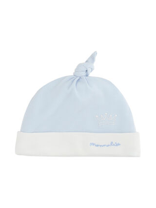 Cotton bonnet with embroidery