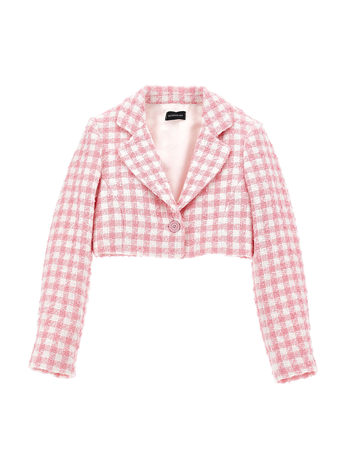 Short houndstooth jacket girl Monnalisa Hungary