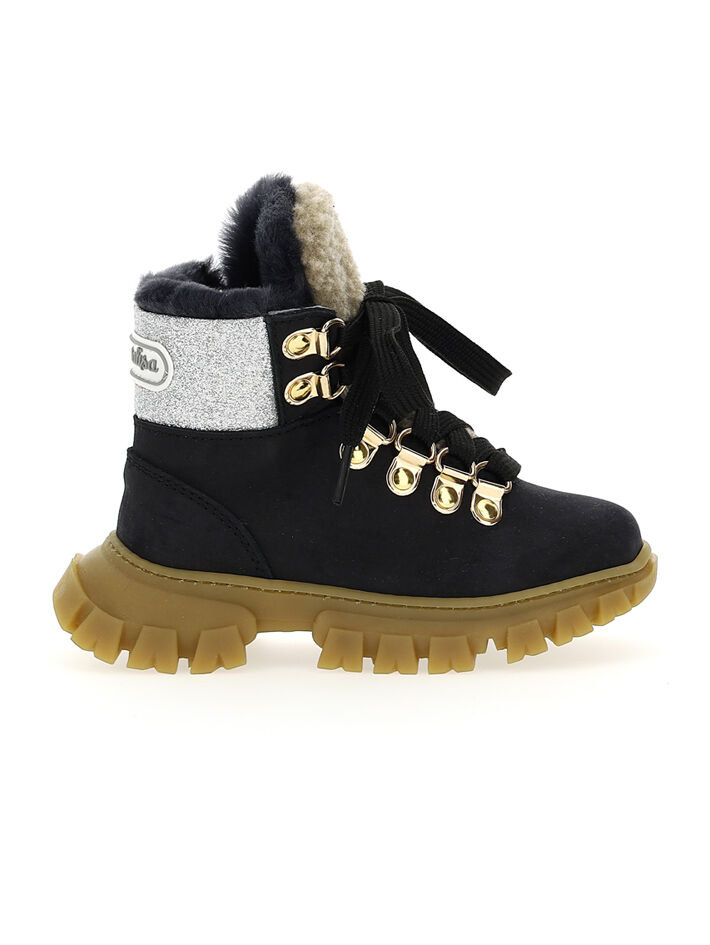 Laminated winter boots Monnalisa Girls Shoes Boots Ankle Boots 