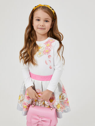 Хлопковый лонгслив с цветочным принтом