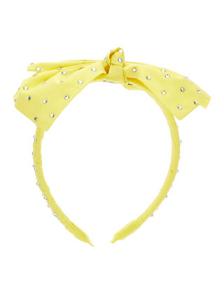 Diadema de raso con lazo grande