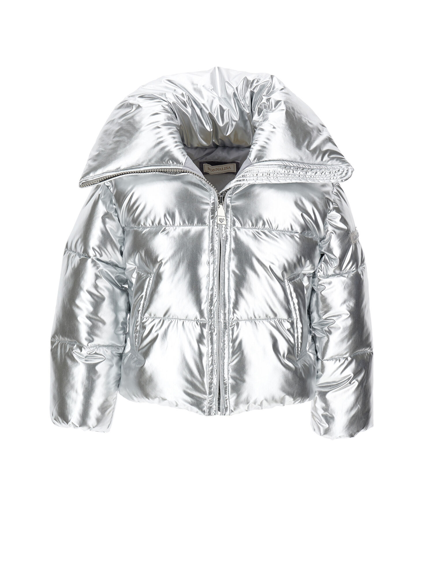 Silver bomber jacket womens store