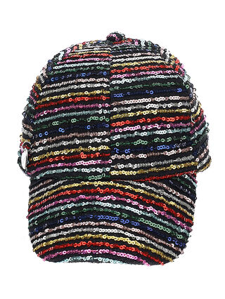 Casquette à paillettes