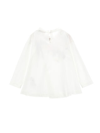 Floral graduated cotton maxi T-shirt