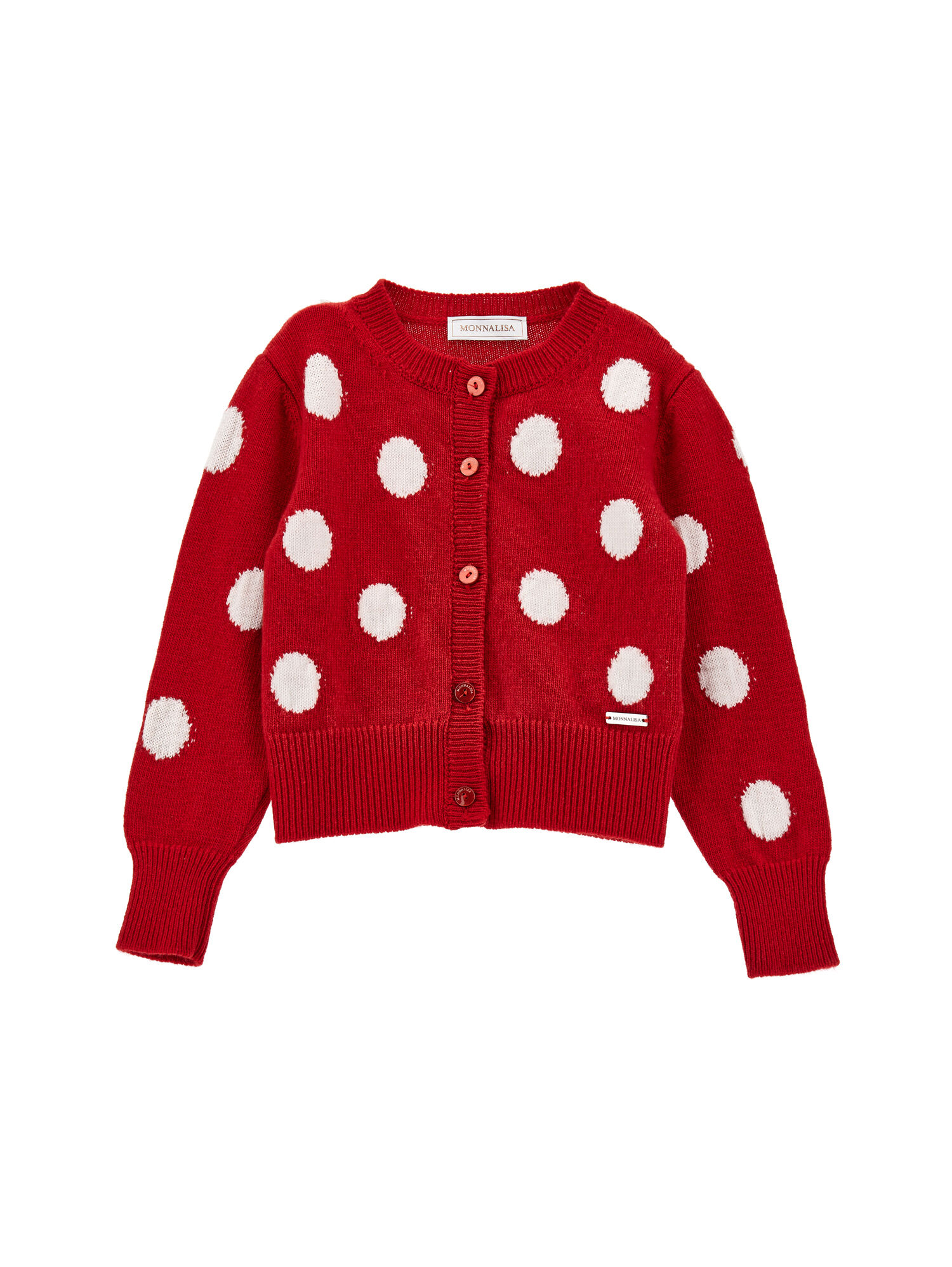 Merino wool cardigan girl Monnalisa France