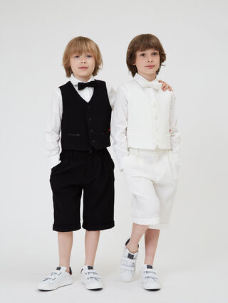 Two-piece seersucker suit