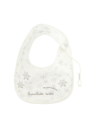 Cotton bib with all-over print